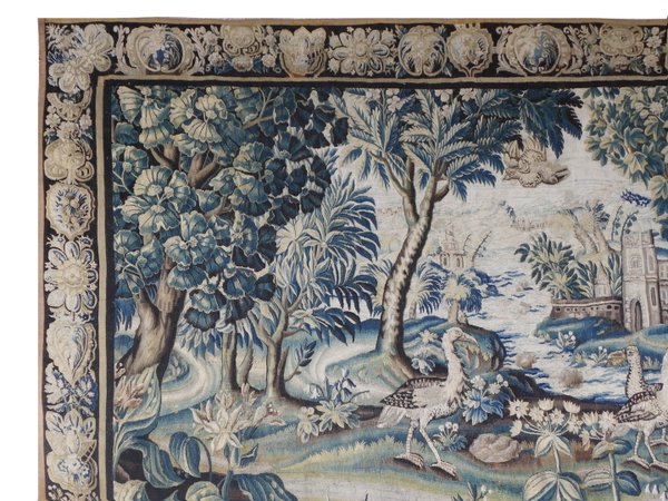 Tapisserie Verdure de Felletin - Epoque XVIIe siècle - Dim:350Lx250H